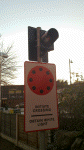 Crossing indicator light and stop board for up trains - Phil Brown