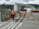 The Council Depot's crossing before the anti-trespass grids were fitted. (Phote: A.Keene)