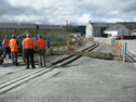 The Council Depot's crossing after the anti-trespass grids were fitted. (Phote: A.Keene)