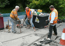 The groundwork taking place for one of the two new station shelters. (Photo: A.Keene)