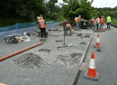 The groundwork taking place for one of the two new station shelters. (Photo: A.Keene)