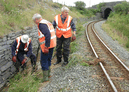 Clearing the drainage ditches North of Pitts Head. (Photo: D.Firth)