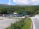 Entrance to car park and RSPB display