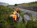 Clearing the drainage ditches North of Pitts Head. (Photo: S.Broomfield)