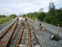 The Rest of the World Gang packing track at Pont Croesor.(Photo: S.Broomfield)