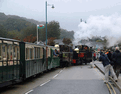 Leaving Harbour Station and crossing Britannia Bridge. (Photo: A.Thomas/FR)