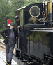 Waiting to pass the service train at Beddgelert. (Photo: A.Thomas/FR)