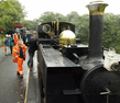 Waiting to pass the service train at Beddgelert. (Photo: A.Thomas/FR)