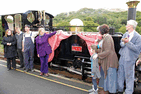 Lyd being named at Beddgelert Station. (Photo: C.Parry/FR)