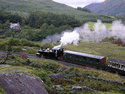 Lyd's Supporters Train approaching Rhyd Ddu. (Photo: Michael Davies)