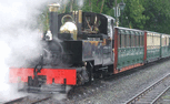 Lyd's Supporters Train leaving Dinas. (Photo: Nathan McLachlan)