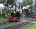 Lyd's Supporters Train leaving Dinas. (Photo: Nathan McLachlan)