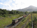 The Vale of Ffestiniog and Caernarfon Castle heading for Beddgelert at Pont Cae'r Gors. (Photo: Peter Balderston)