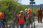 Pont Croesor 2010 06 19 - Black Hand gang fettling alignment - Bob Smith