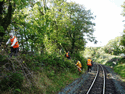 Lineside drainage clearance, Plas Bodaden 'straight'. - Steve Broomfield