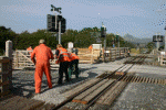 Pulling cables at Pont Croesor (Simon Melhuish)