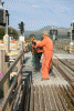 Pulling cables at Pont Croesor