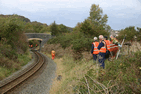 Lineside clearance at Bryn Gloch - Simon Melhuish