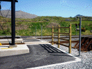 Foot crossing to bus stop at Rhyd Ddu - Steve Breoomfield