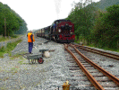 Reconnecting the loop line at Hafod y Llyn - Steve Broomfield