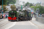 NG/G16 Number 143 heads across Britannia Bridge onto the Welsh Highland on its first running-in turn. Pic: Chris Parry