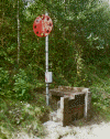 "Pulpit" erected in Dinas cutting - Tony Baker