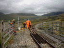 Correcting cant at Rhyd Ddu - Steve Broomfield