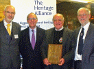 Andy Savage, Loyd Grossman, Stuart McNair and Andy Gray at the awards ceremony