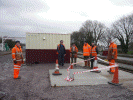 Base for oil tank at Dinas- Steve Broomfield