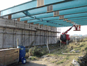 A view of the supporting beams all in place. (Photo: Alasdair Stewart)