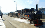 The Mallet with a trial train on the way the Rhyd Ddu. (Photo: A. Thomas/FR)