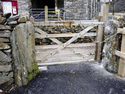 The newly re-hung gate out of beddgelert car park. (Photo: Steve Broomfield)