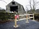 The new fencing with signs moved onto it. (Photo: Steve Broomfield)