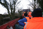 Members of the trackgang on the way to Cae'r Afon. (Photo: Simon Melhuish)