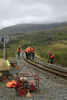 Correcting dips and cant on the Northern appraoch to Rhyd Ddu. (Photo: Simon Melhuish)