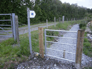 Bryngwyn Branch 'Slate Trail' signage at Tryfan Junction. (Photo: Tony Baker)