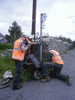 Bryngwyn Branch 'Slate Trail' signage in Rhostryfan. (Photo: Tony Baker)