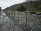 Fencing at Hafod Llyn - Tony Baker