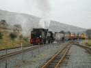 143 approaches Rhyd Ddu