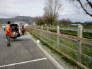 Mesh fence at Llyn Bach - Steve Broomfield