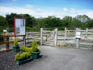 Pont Croesor noticeboard repositioned - Steve Broomfield