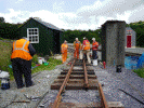 Relaying the siding at Beddgelert - Steve Broomfield