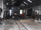 138's boiler unit behind the two engine units in Dinas Loco Shed