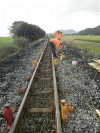 Removing dip at Pont Croesor - Tony Baker