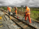 Removing dip at Pont Croesor - Tony Baker