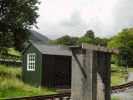 Shuttering on water tank base at Beddgelert at Beddgelert - David Tidy