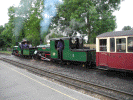 Linda and Blanche head the service train