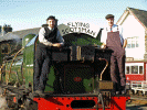 Top link loco crew at Porthmadog. Pic: Andrew Thomas.