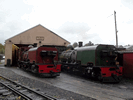 138 being prepaired for another steam test alongside No143.