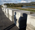 Concrete blocks for the new wall - Andrew Thomas